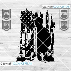 US Lumberjack Scene svg | Logging Clipart | Logger Dad Gift Idea | Wood Cutter Stencil | Wood Man Cut File | Lumber T-shirt Design png DXF