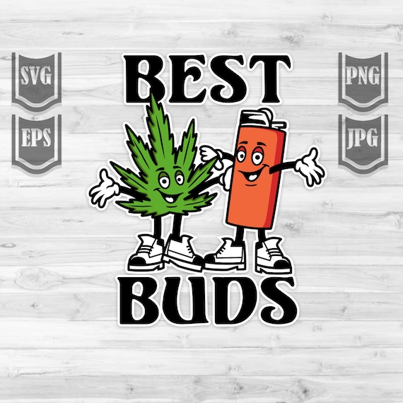 Best Buds Clipart Svg File Marijuana and Lighter Svg | Etsy Canada