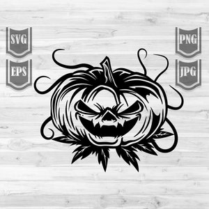 Scary Pumpkin Svg File || Halloween Svg || Halloween Pumpkin shirt || Pumping stickers || Pumpkin Clipart || Cutting Files