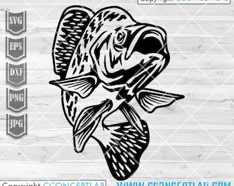 Fish svg | Crappie Fish svg | Lake Fishing Clipart | Angler Dad Shirt png | River Angling | Fresh Water Fish Cutfile | Fisherman | Fishing