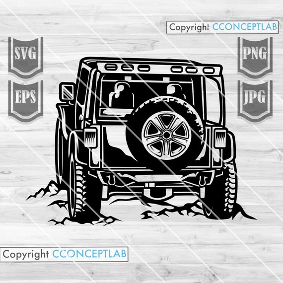 Download Jeep Offroad Svg File Jeep Clipart Adventure Jeep Svg Etsy