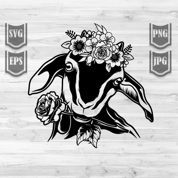 Download Floral Goat Svg File Goat Svg Farm Goat Svg Goat Png Etsy