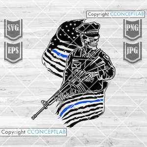 Police Skull svg | US Police svg | US Flag svg | Police Skull png | Police Dad svg | Police Clipart | Police Cutfile | Skull svg |Police png