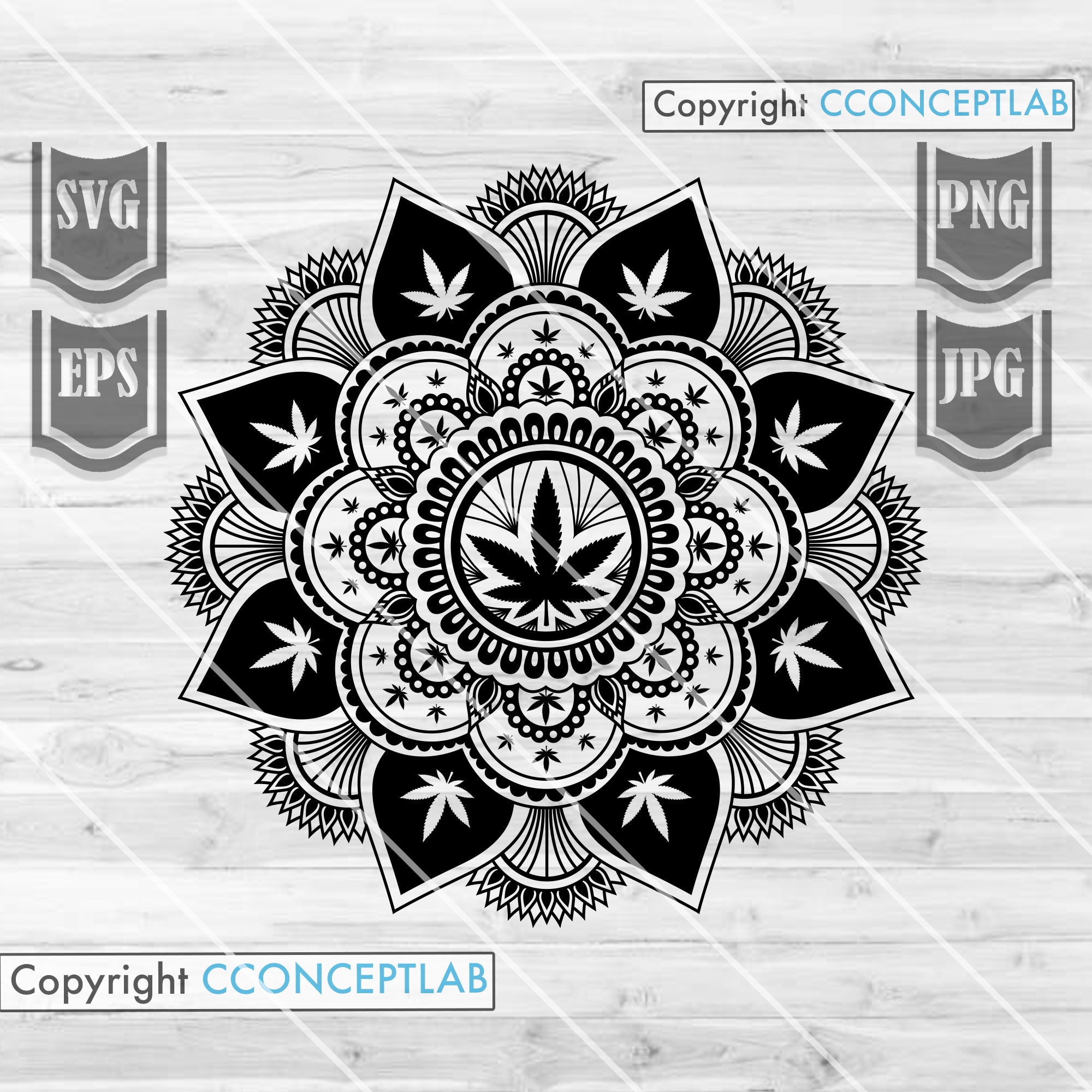 Mandala Cannabis Svg File Weed Svg Marijuana Svg Weed - Etsy