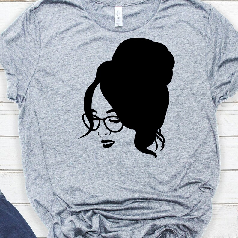 Download Messy Bun Hair Svg File Messy Hair Svg Messy Bun Mom Svg ...