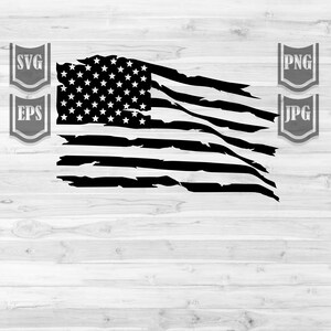 8 USA Flag Distressed SVG Bundle American Flag Clipart US - Etsy