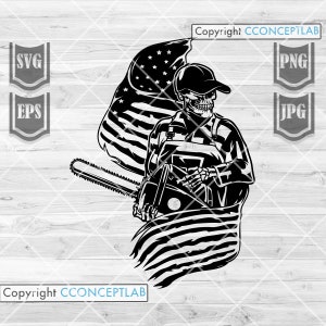 US Lumberjack Skull Svg | Lumberjack Clipart | Lumberjack Svg | Lumberjack Shirt | Axemen svg | Axeman png | Axeman Clipart | Axeman Cutfile