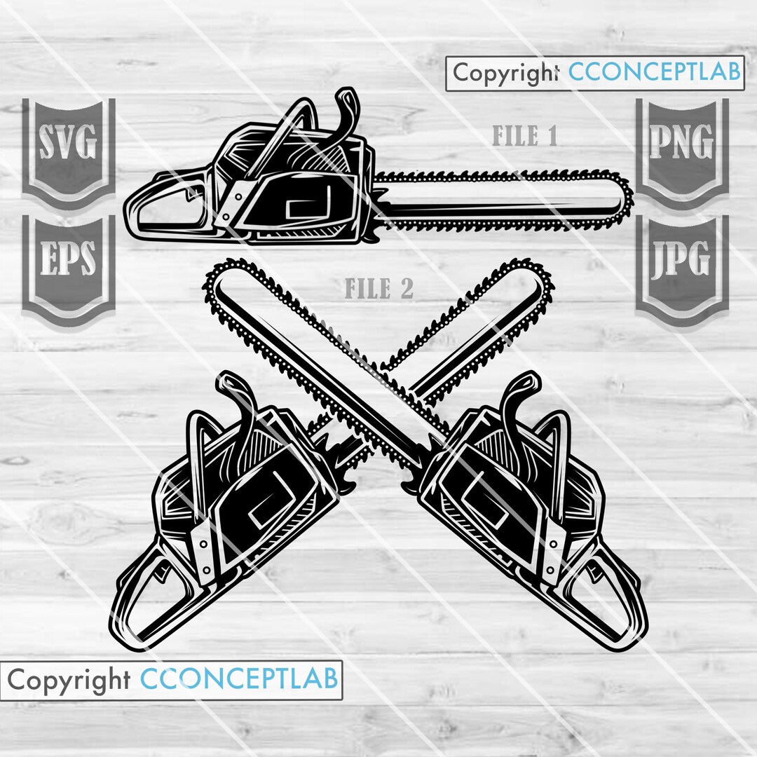 Chainsaw Clipart Svg Files Logging Chainsaw Svg Chainsaw Cut Files Wood