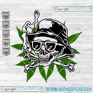 Unkraut Schädel svg | 420 Shirt png | Rasta Kush Clipart | Rauchen gemeinsam dxf | Marihuana Cutdatei | Cannabis Schablone | Stoned Popkultur jpg