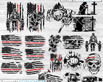 Fire Fighter Bundle svg | Firefighter svg | Fireman Bundle svg | SVG Bundle | Fire Fighter Clipart | Firefighter Cutfile | Rescue svg