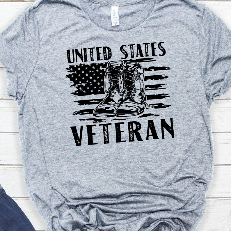 Download US Veteran Svg File Distressed Flag Svg Veteran Shirt | Etsy