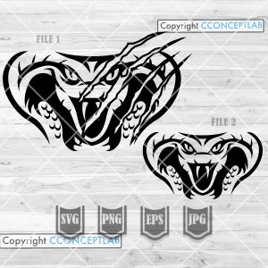Cobra Head svg | King Cobra svg | Cobra Clipart | Cobra Cutfile | Cobra png | Snake Head svg | Snake svg | Snake Clipart | Snake Shirt svg