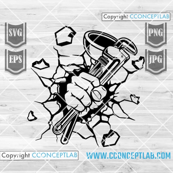 Smash Fist Punch Plumber | Plumber Svg | Plumber Shirt | Fist Svg | Plumber Png | Repair Svg | Plumber Cutfile | Repair png |Plumber Dad svg