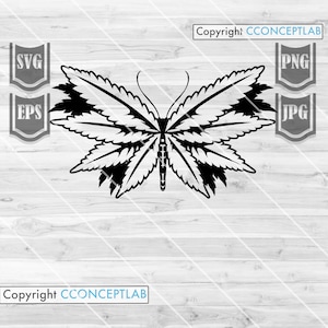 Butterfly Cannabis Svg || Butterfly Cut Files || Cannabis Svg || Weed Svg || Cannabis Cut Files || Marijuana svg || Butterfly Png | Weed Png