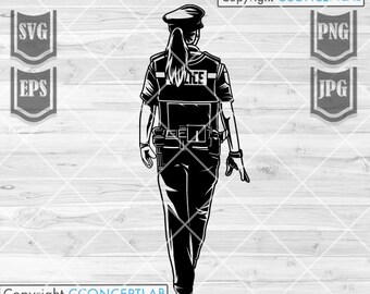 Police Woman Svg Police Woman Clipart Police Woman Cutfile Police Woman Png  Blue Thin Line Svg Police Shirt Svg US Rescue Svg - Etsy