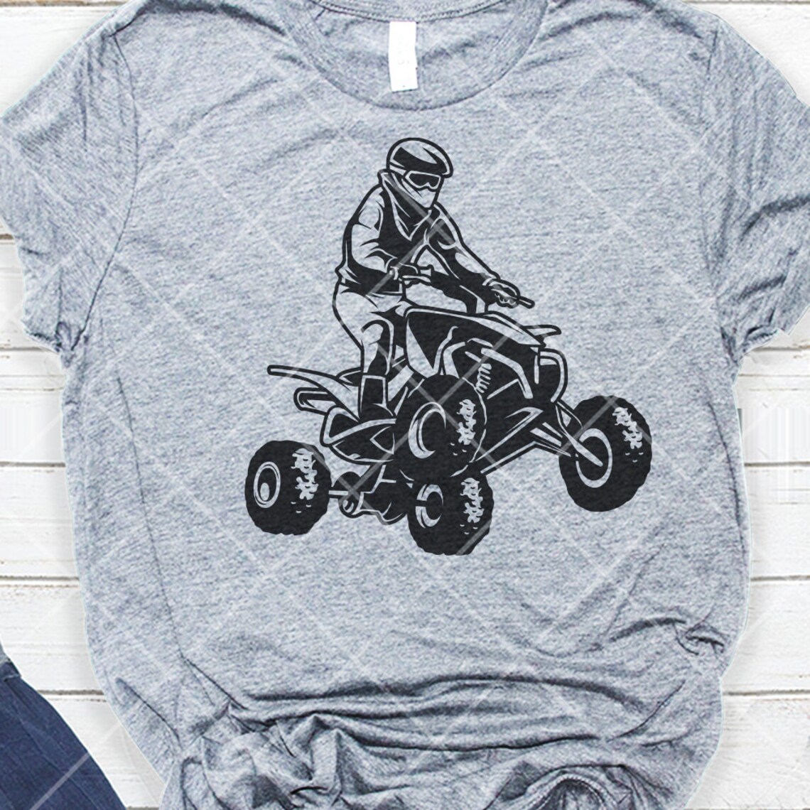 ATV Riding Svg | Extreme Sports Clipart | Monster Rider Cufile | Mud ...