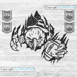 US Eagle Football Svg || Football Svg || USA Football svg || Football Png || Football Clipart || Football Svg Files || Football Cut Files