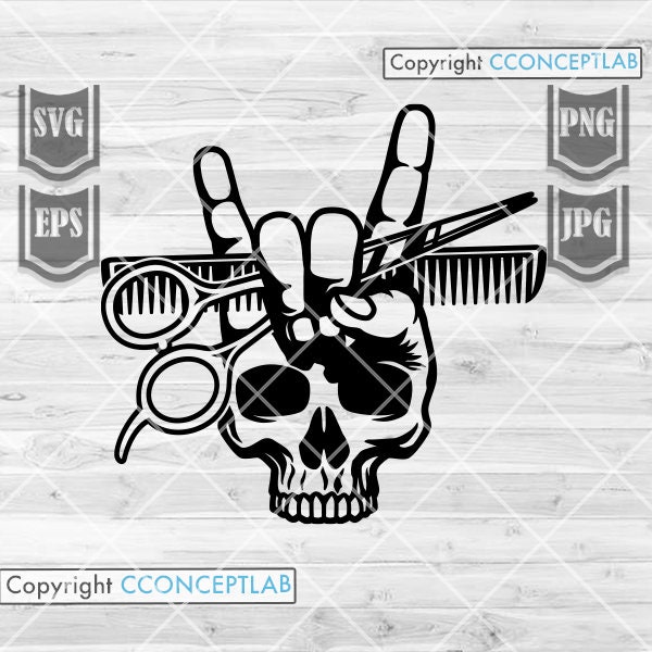 Scissor and Comb Etsy