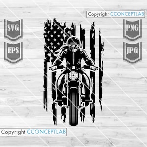 US Girl Rider-svg | Vrouw Biker Clipart | Sportmama Cutfile | Motor dame stencil | Big Bike Rally-meisje dxf | Motorrit Shirt png