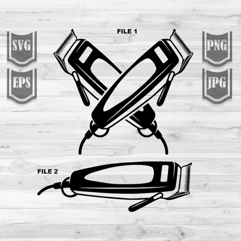 Barber Clippers Svg File Barber Logo Svg barberShop Svg | Etsy