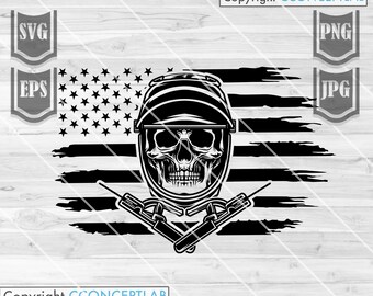 US Welder Skull Svg File || US Welder Svg || Welder Svg || Welder Cut Files || Welder Shirt | Welder Repair Svg | USA Welder Svg | Skull svg