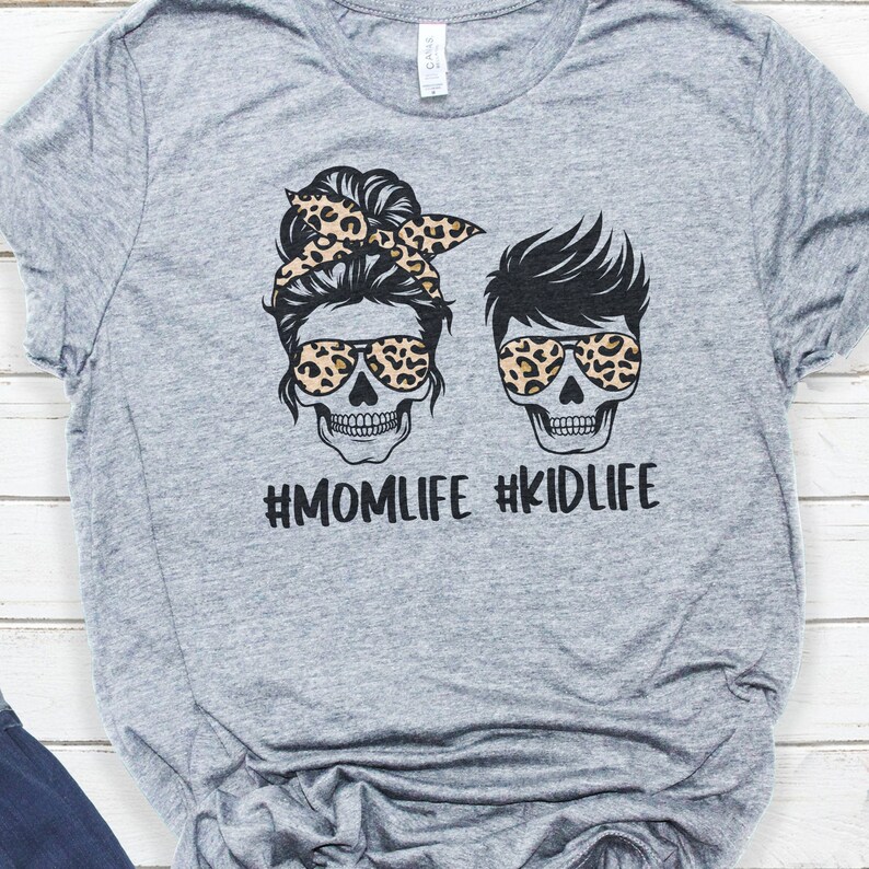 Download Mom Life Kid Life Svg Mom Life svg Leopard Mom Skull Svg ...