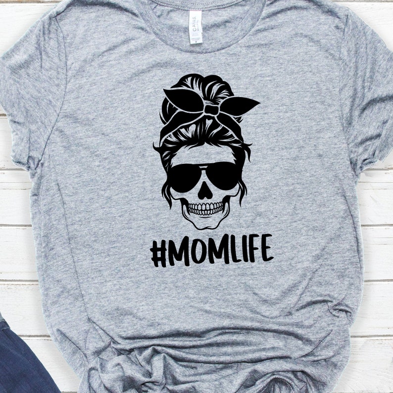 Download 6 Bundle Mom life Bun Skull Svg Files Mom Life svg | Etsy