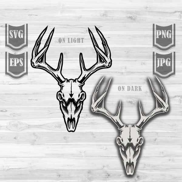 Deer Skull svg | Deer Clipart | Boho svg | Deer svg | Deer Skull png | Deer Cutfile | Deer Shirt svg | Boho Clipart | Anter svg | Deer png