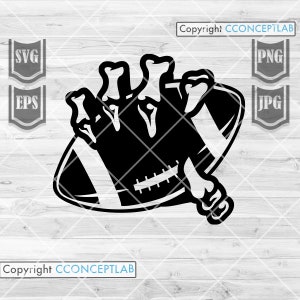 Football Skeleton Hand svg | Football svg | Football Clipart | Football Cutfile | Football Shirt svg | Football png | Skeleton Hand png