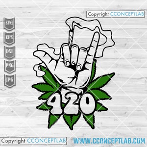 420 rauchendes Unkraut svg | Gelenk Blunt Schablone | Cannabis Cutdatei | Marihuana dxf | Rasta Shirt png | Pop Kultur jpeg | Kush Hugo Dope Life jpg