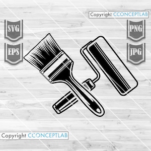 Paint Brush  Svg File || Painter svg || Paint Life svg || Painting Svg || Painter Work svg || Paint Brush Roller Svg || Handyman Svg