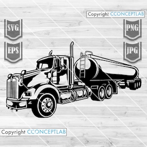 Tanker Truck Clipart || Svg File || Tank Truck Svg || Truck Svg || Truck Png || Truck Cut Files || Big Truck || Tank Truck Svg || Cut Files