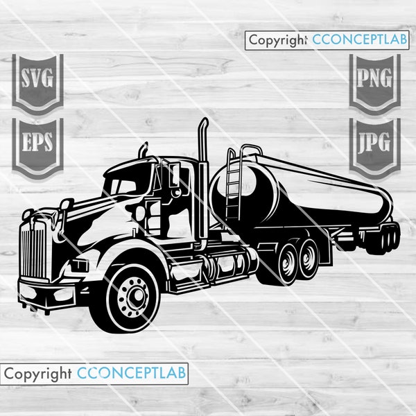 Tanker Truck Clipart || Svg File || Tank Truck Svg || Truck Svg || Truck Png || Truck Cut Files || Big Truck || Tank Truck Svg || Cut Files