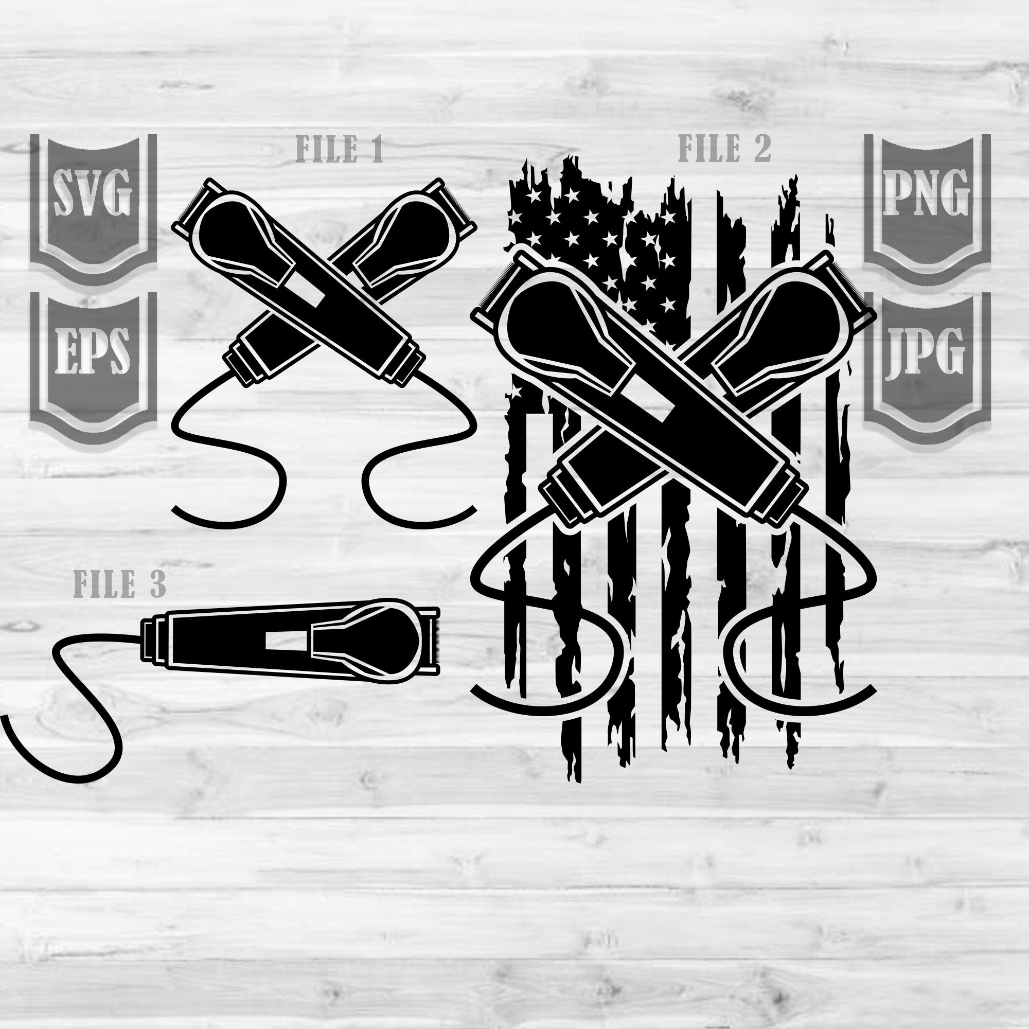Barber Clippers Svg File Barber Monogram Svg Etsy Hong Kong