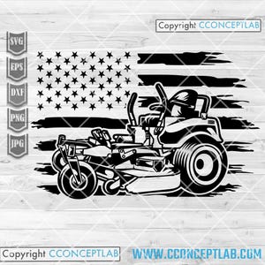 Lawn Mower svg | Zero Turn Lawn Mower svg | Gardener Clipart | Grass Cutting Machine | Garden Keeper Dad | Heavy Equipment Cutfile | Cutter