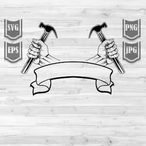 Carpenter svg | Hammer Clipart | Repairman Dad Shirt png | Home Builder Cutfile | Construction Stencil | Contractor dxf | Repair Papa Gifts