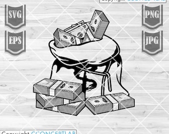 Money Bag svg | Geld svg | Money Bag png | Geld Clipart | Geld Cutfile | Geld Shirt svg | Cadeau voor ceo svg | Geld Decal | Geld Sticker