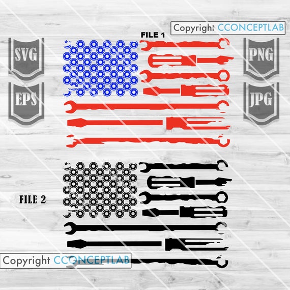 Distressed US Mechanic Flag svg File || Wrench Flag Svg || Mechani Shirt || Mechanic Svg || US Mechanic Svg || Distressed US Flag Svg