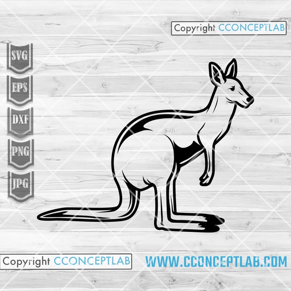 Kangaroo svg | Punch Animal Clipart | Zoo Crew Shirt png | Safari Life Cutfile | Zoo Keeper Gift Idea | Australian Jungle Stencil| Australia