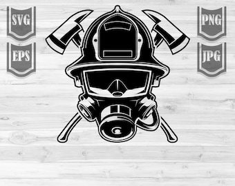 Firefighter Clipart Svg File || First Responder || 911 Rescue || Firefighter shirt || Fireman Svg || Fireman Head gear Svg || Cut files