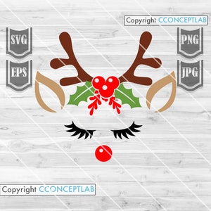 Reindeer svg | Cute Christmas Reindeer svg | Christmas svg | Reindeer Clipart | Reindeer Cutfile | Christmas Shirt svg | Cute Reindeer svg