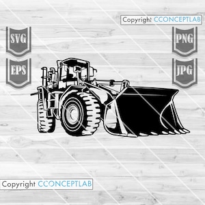 Bulldozer Svg File || Bulldozer Clipart || Bulldozer Cut Files || Bulldozer Illustration || Heavy Equipment svg || Bulldozer Png | CutFiles