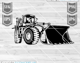 Bulldozer Svg File || Bulldozer Clipart || Bulldozer Cut Files || Bulldozer Illustration || Heavy Equipment svg || Bulldozer Png | CutFiles