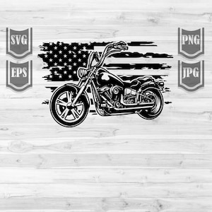 US Motorbike svg File || US Biker Shirt || US flag Motorbike svg || American Biker svg || Biker Svg | Motorbiker svg | Motorbike png Cutfile