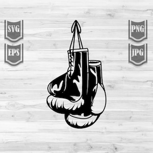 Bokshandschoenen svg | Fighter Hands Stencil | Kick Boxing Shirt png | Boxer Dad Gift Idee dxf | Martial Arts Cut Bestand | Sterke Krijger Clipart