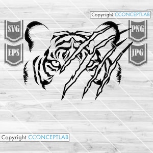 Tiger Scratch Svg File || Tiger Cut Files || Tiger Svg || tiger Claw svg || Tiger decals || Tiger Png || Tiger Animal Svg || Tiger Look Svg
