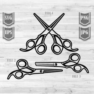 Scissors Clipart || Svg Files || Barber Svg || Barbers Clipart || Scissors Illustration || Hair Stylist Svg || Hair Cutting tools