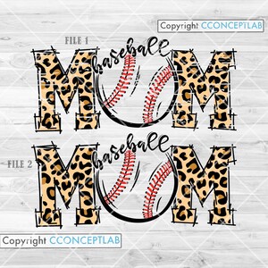 Baseball Leopard Print svg / Sports Mama Clipart / MomLife Cutfile / Ball Life Stencil / Mom Animal Pattern dxf / Player Fan Mommy Shirt png