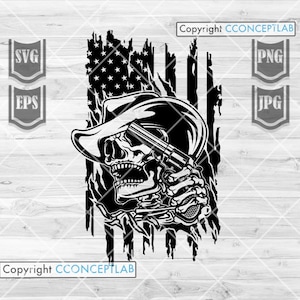 US Cowboy Skull svg | Cowboy Skull png | Cowboy Clipart | Cowboy Cutfile | Country svg | Howdy svg | Boho Skull svg | Western svg| Howdy png
