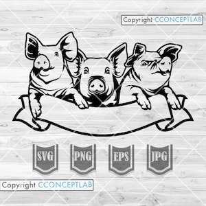 Farm Pigs svg | Farm Animal svg | Farm Life svg | FarmLife Shirt svg | Farm Owner svg | Farm Monogram | Pigs svg | Pig Clipart | Pig Cutfile